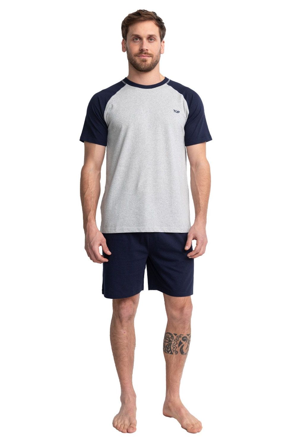 TOP - Pijama Algodón Manga Corta Hombre Top