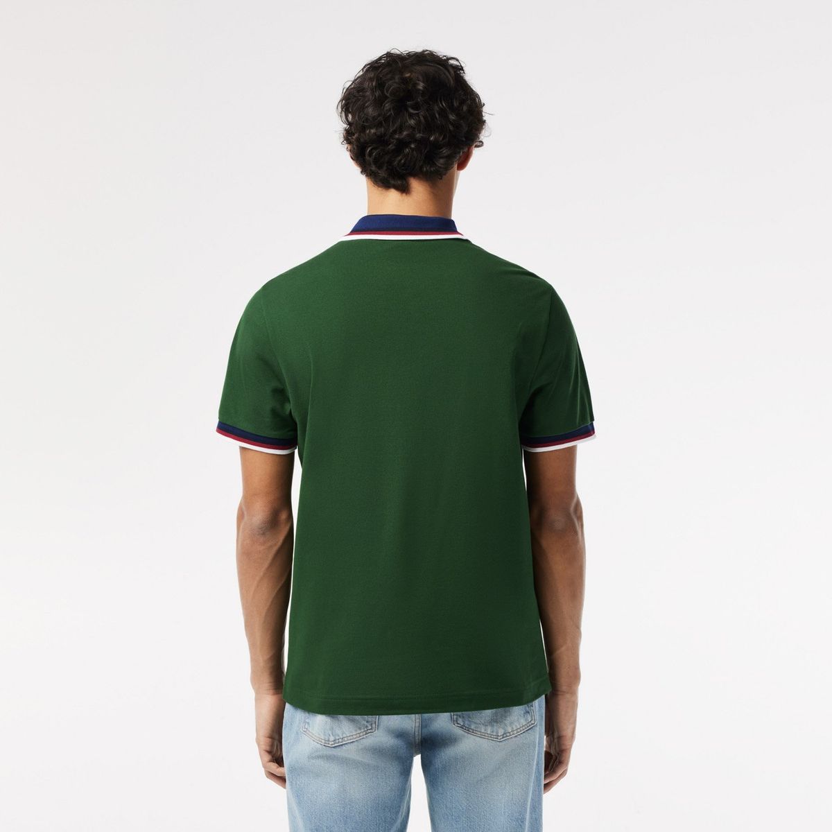 LACOSTE - Polera Manga Corta Con Cuello Pique Algodón Hombre Lacoste