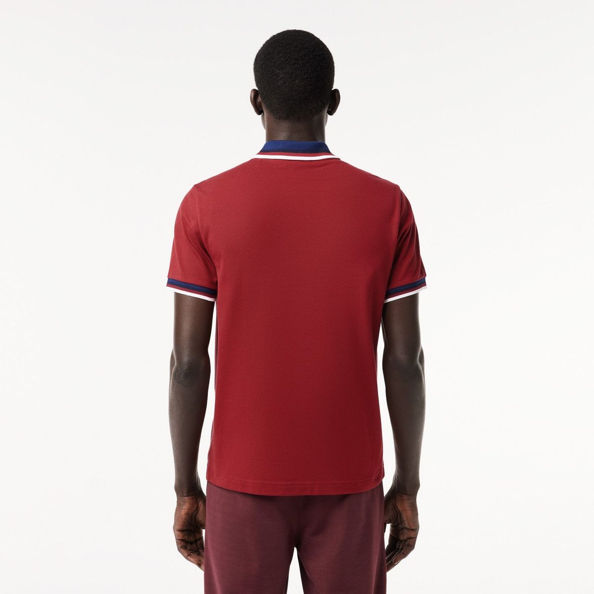 LACOSTE - Polera Manga Corta Con Cuello Pique Algodón Hombre Lacoste
