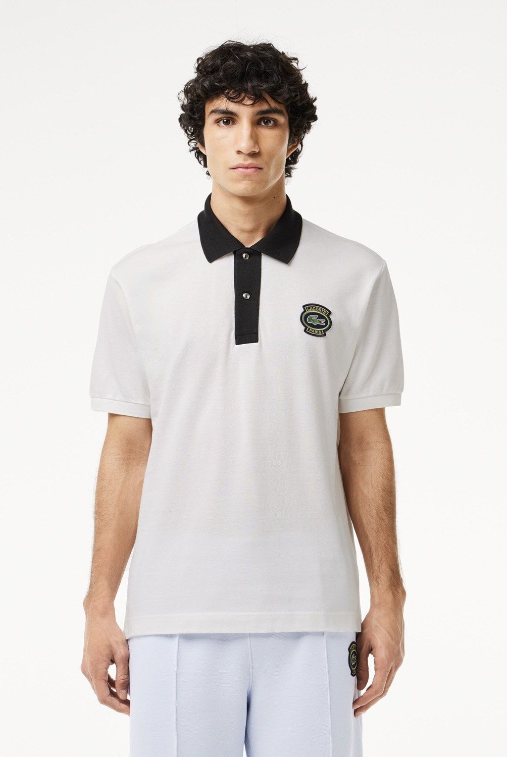 LACOSTE - Polera Manga Corta Con Cuello Pique Algodón Hombre Lacoste