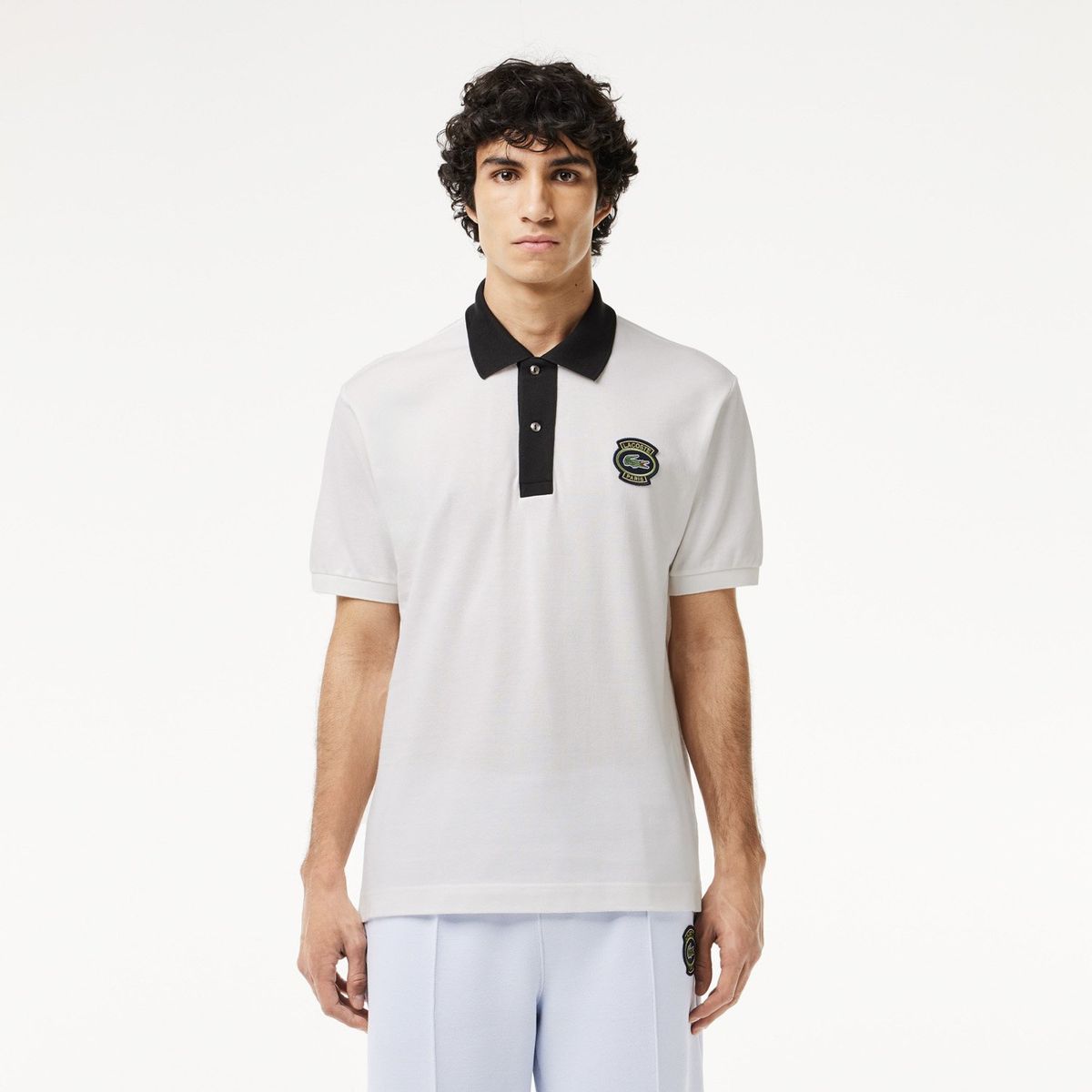LACOSTE - Polera Manga Corta Con Cuello Pique Algodón Hombre Lacoste