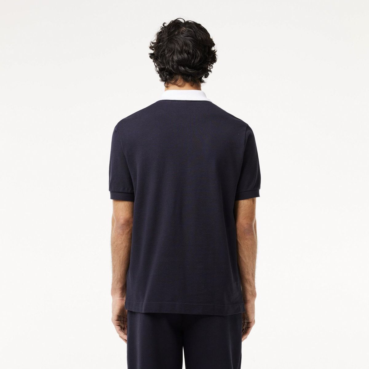 LACOSTE - Polera Manga Corta Con Cuello Pique Algodón Hombre Lacoste