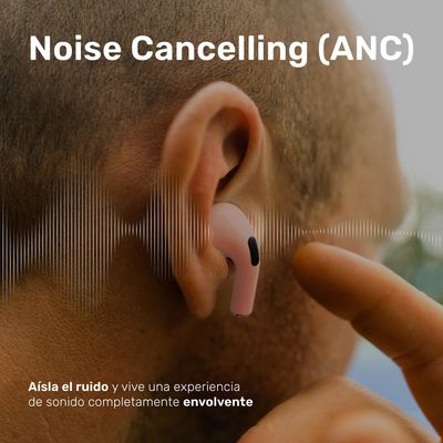 Imagen 2 del producto Audífonos Inalámbricos RM7 Pro Cancelación de Ruido Rosado