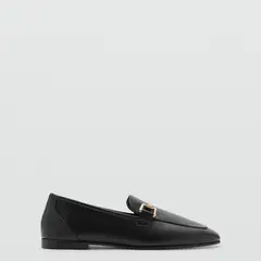 MANGO - Mocasín Mujer Negro