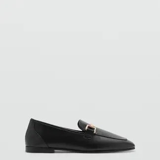 MANGO - Mocasín Mujer Negro