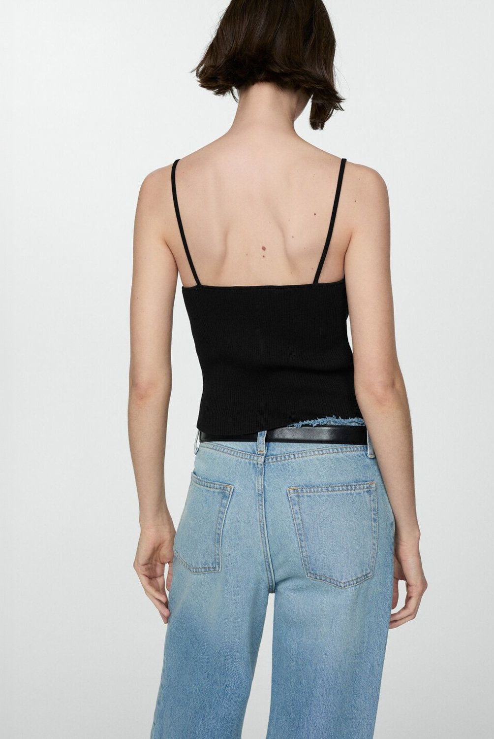 MANGO - Top Canalé Tirantes Finos Mujer Mango