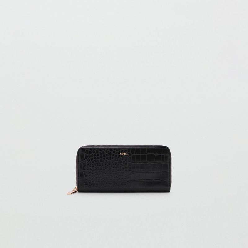 MANGO - Billetera Efecto Cocodrilo Mujer Mango