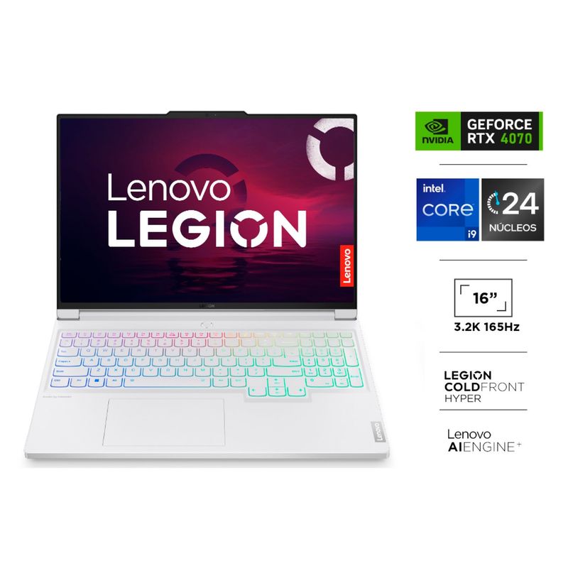 LENOVO - Notebook Gamer Legion 7 Core i9-14900HX 32GB RAM 1TB SSD RTX 4070 8GB 16" 3.2K 165HZ G-Sync Lenovo