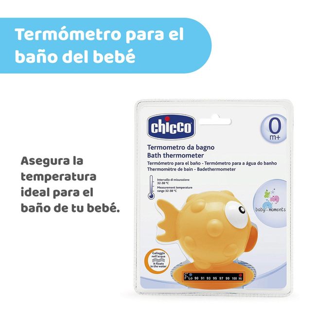 CHICCO - Termómetro Baño Pez Naranja Chicco