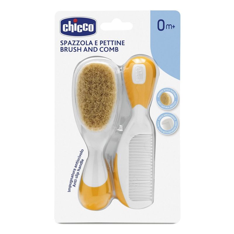 CHICCO - Peine y Cepillo Naranja Chicco