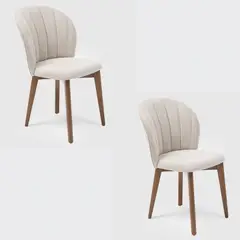 DECOCASA - Par 2 Sillas Comedor Alba