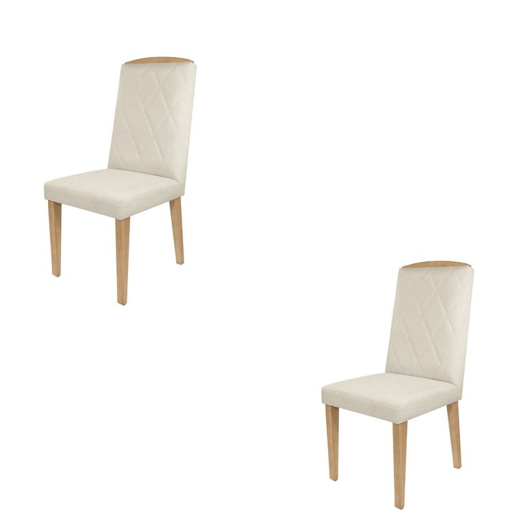 DECOCASA Par 2 Sillas Comedor Daisy