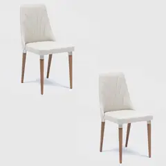 DECOCASA - Par 2 Sillas Comedor Loren