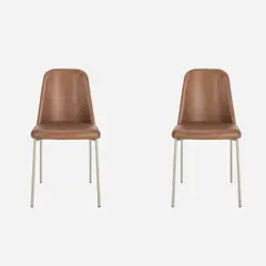 DECOCASA - Par 2 Sillas Comedor Lucille