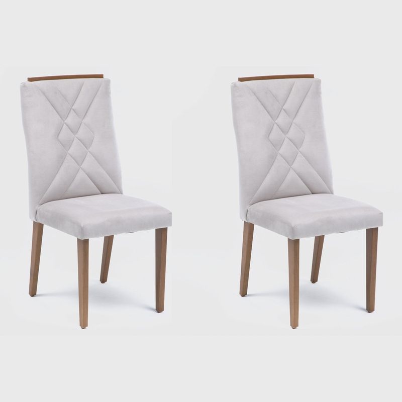 DECOCASA - Par 2 Sillas Comedor Megan Decocasa