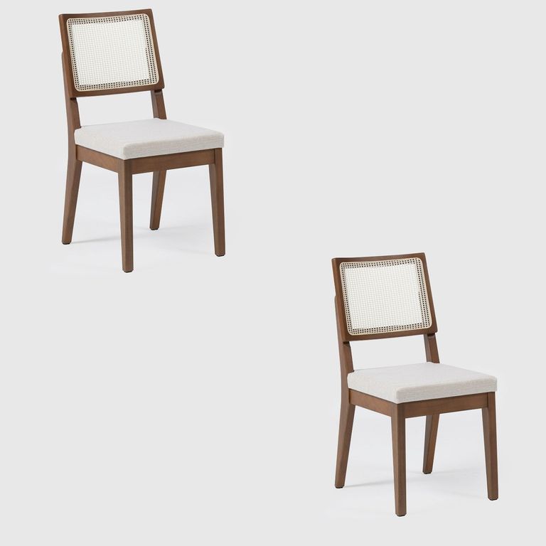 DECOCASA Par 2 Sillas Comedor Saga