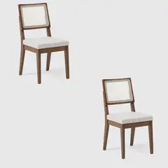 DECOCASA - Par 2 Sillas Comedor Saga