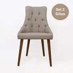 DECOCASA - Par 2 Sillas Comedor Clasicas