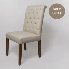 DECOCASA - Par 2 Sillas Comedor Elis