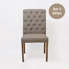 DECOCASA - Par 2 Sillas Comedor Elis