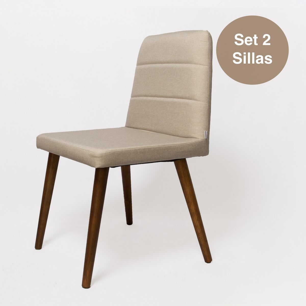 DECOCASA - Par 2 Sillas Comedor Yasmin Decocasa