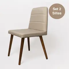 DECOCASA - Par 2 Sillas Comedor Yasmin