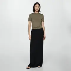 MANGO - Sweater Manga Corta Mujer