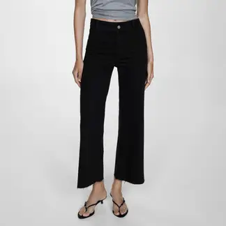 MANGO - Jeans Catherin Culotte Tiro Alto Mujer