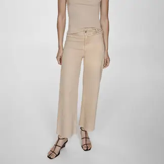 MANGO - Jeans Catherin Culotte Tiro Alto Mujer