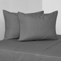 Juego De Sábanas Algodón 300 Hilos Lisa Fog