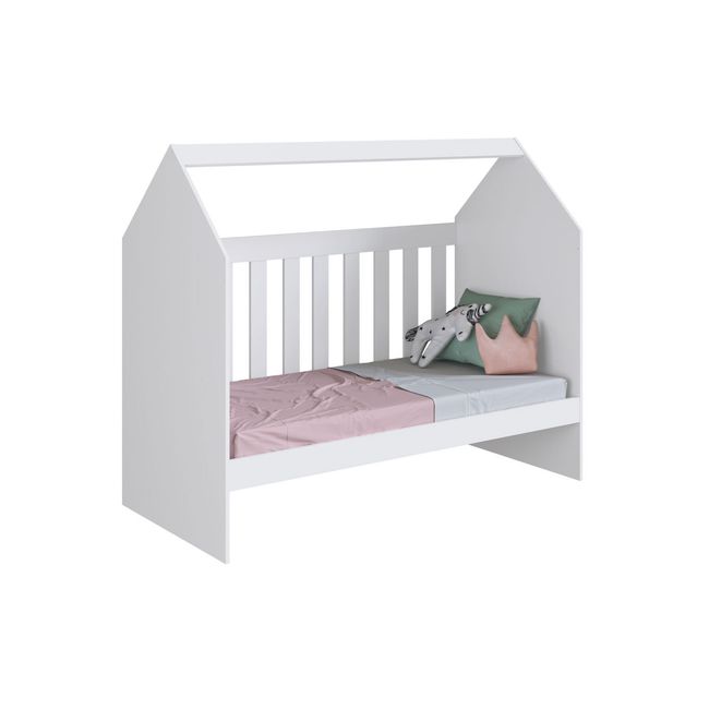 KIDSCOOL - Cuna Casita 60 Montessori Blanca Kidscool