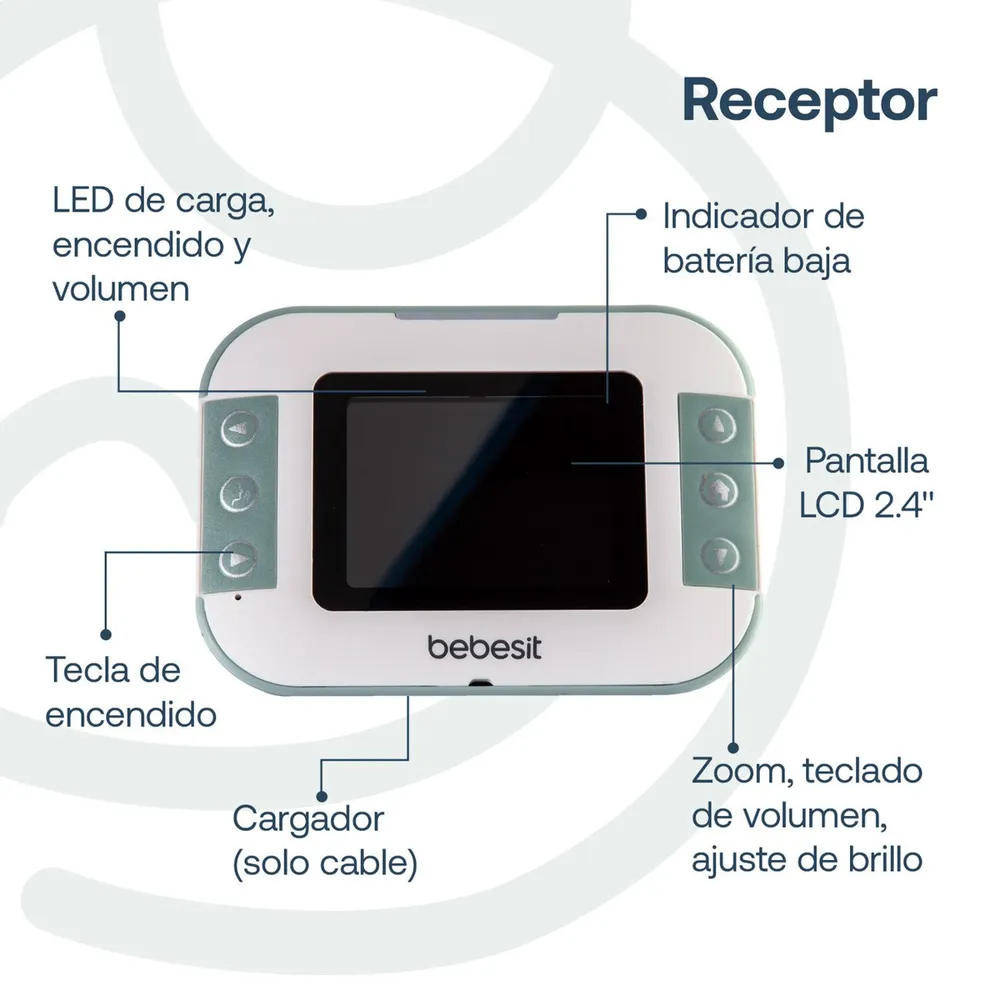Bebesit Monitor Digital Portátil 2.0 A240C, foto 4