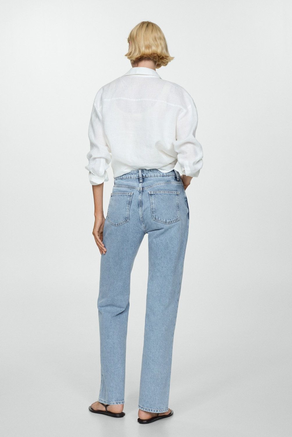 MANGO - Jeans Matilda Tiro Medio Rectos Mujer Mango