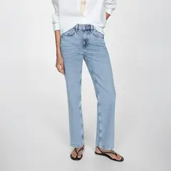 MANGO - Jeans Matilda Tiro Medio Rectos Mujer