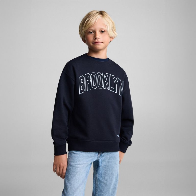 MANGO KIDS - Polerón Algodón Estampada Niño Mango Kids