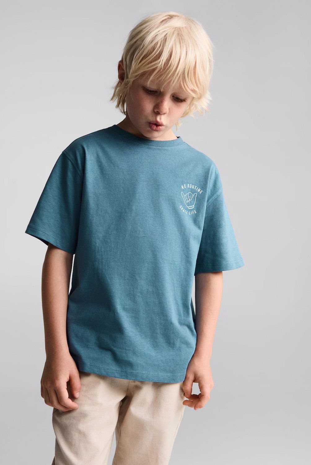 MANGO KIDS - Polera Estampada Algodón Niño Mango Kids