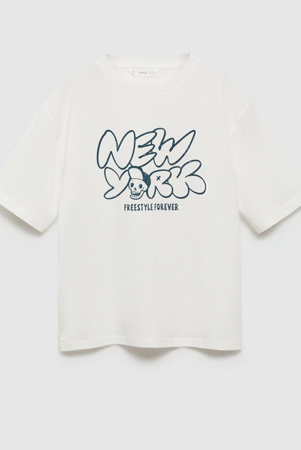 MANGO KIDS - Polera Algodón Estampada Niño Mango Kids