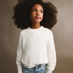 MANGO KIDS - Sweater Punto Canalé Niña