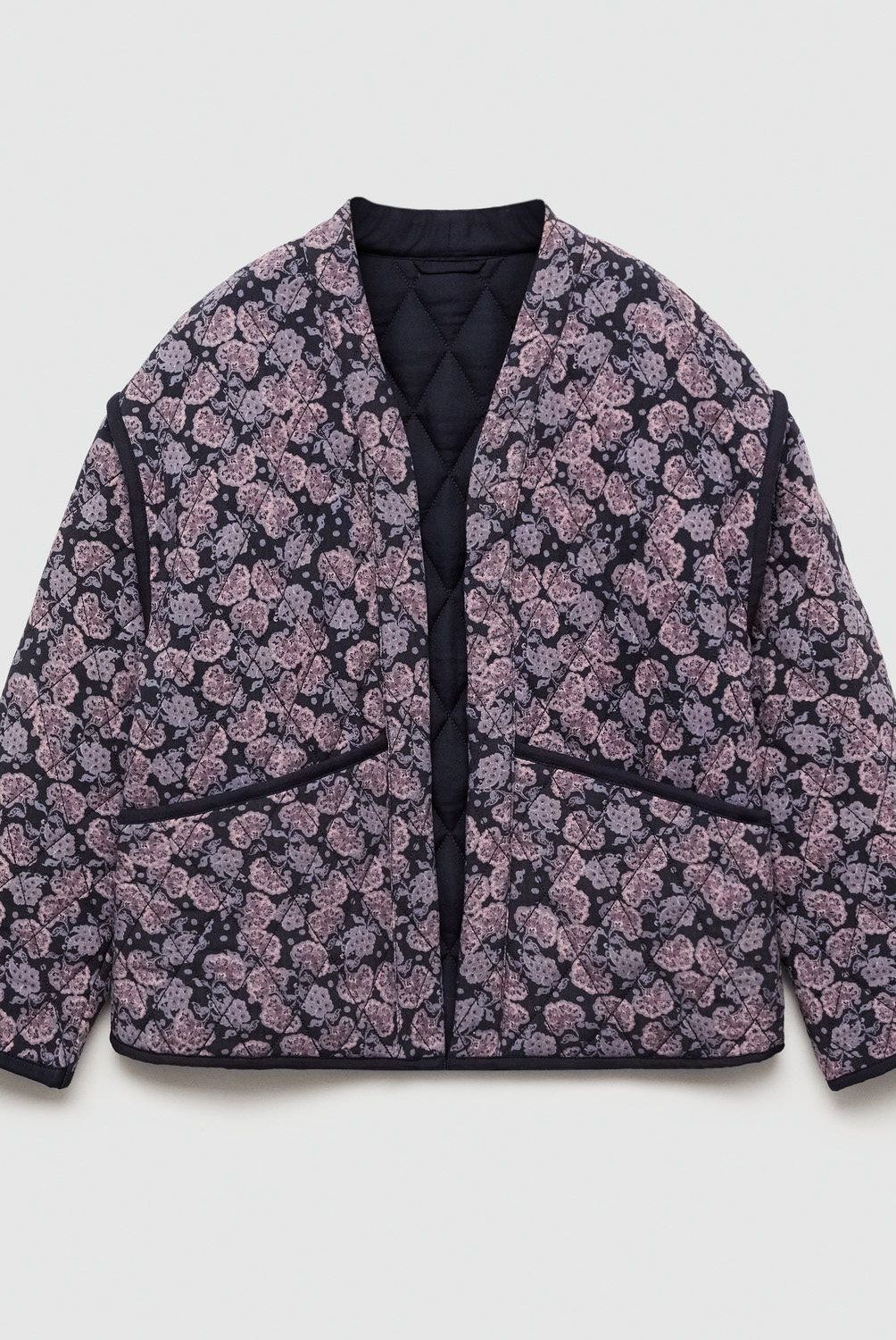 MANGO KIDS - Chaqueta Estampado Floral Niña Mango Kids