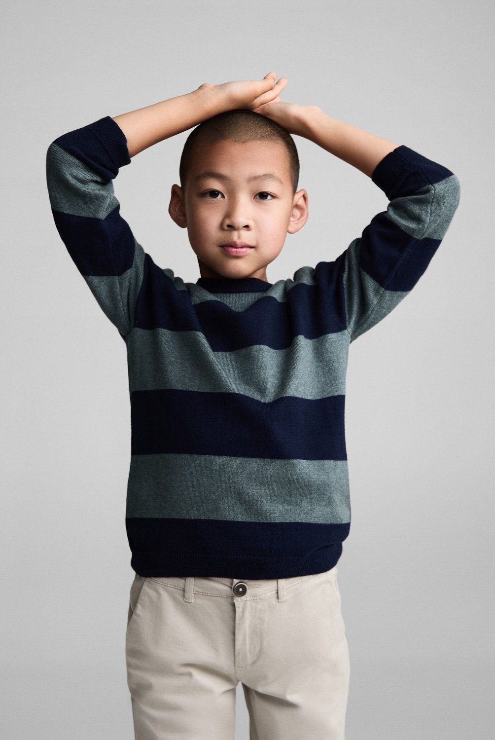 MANGO KIDS - Sweater Punto Rayas Niño Mango Kids