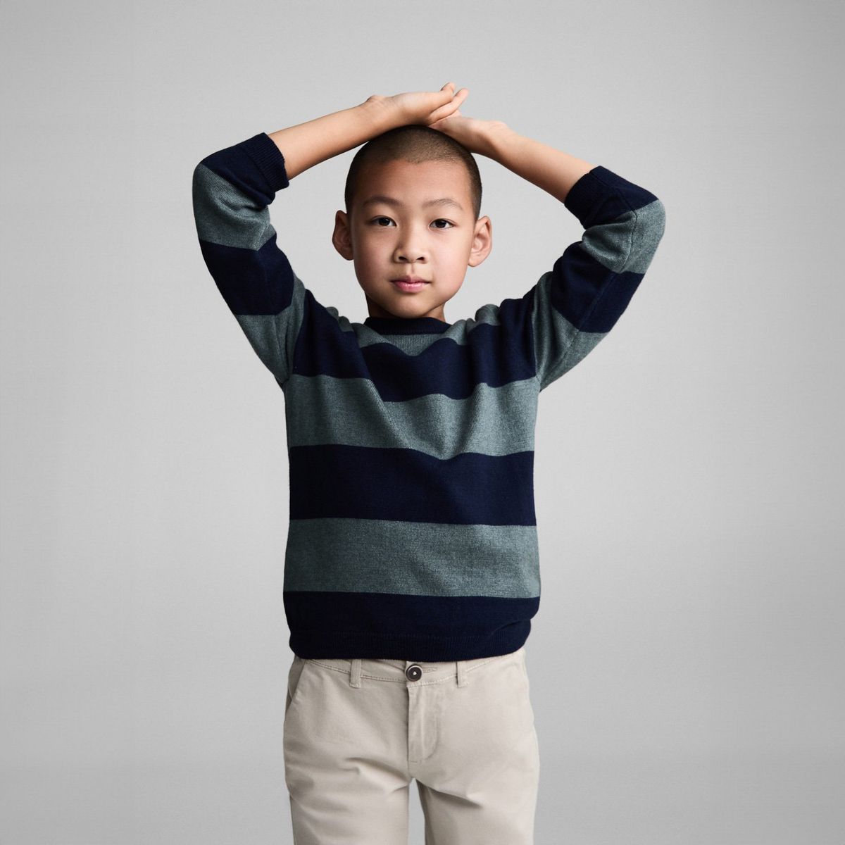 MANGO KIDS - Sweater Punto Rayas Niño Mango Kids