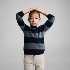 MANGO KIDS - Sweater Punto Rayas Niño