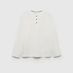 MANGO KIDS - Polera Algodón Manga Larga Niño