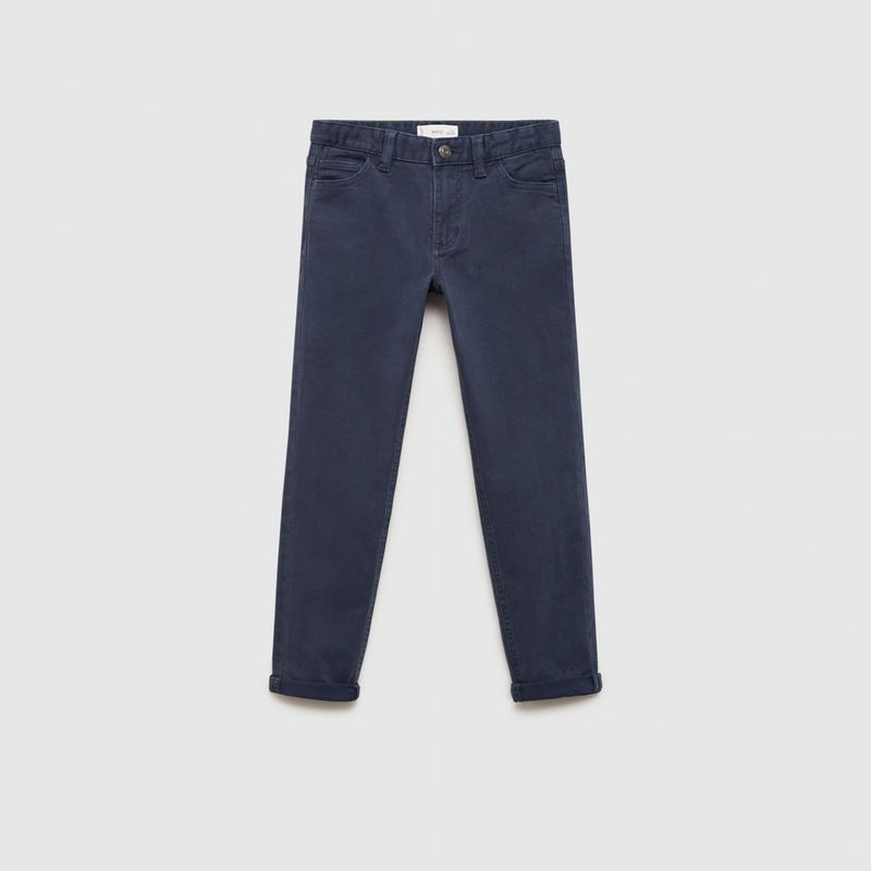 MANGO KIDS - Pantalón Recto Algodón Niño Mango Kids