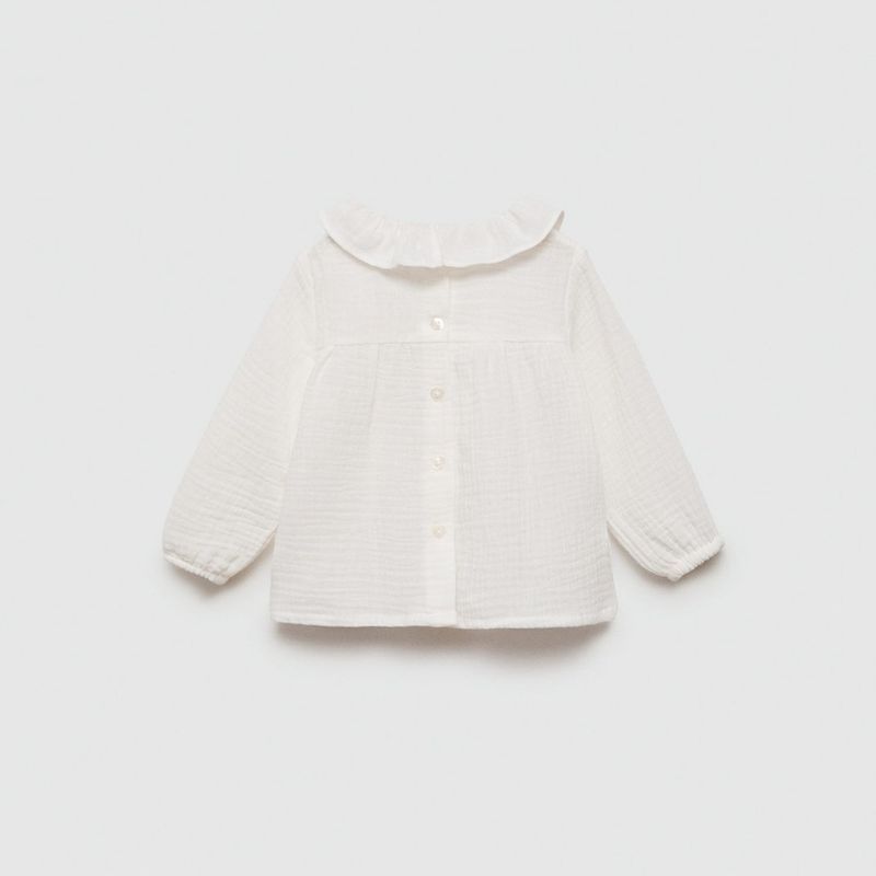 MANGO KIDS - Blusa Algodón Bambula Unisex Bebé Mango Kids