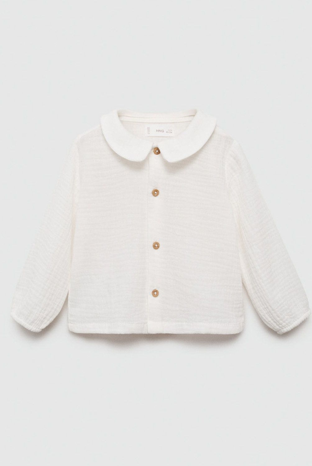 MANGO KIDS - Camisa Algodón Bambula Unisex Bebé Mango Kids