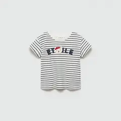 MANGO KIDS - Polera Algodón Rayas Bebé Niña