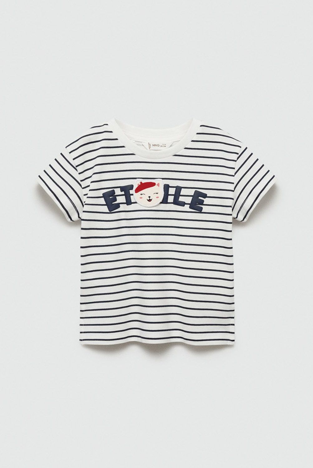 MANGO KIDS - Polera Algodón Rayas Bebé Niña Mango Kids