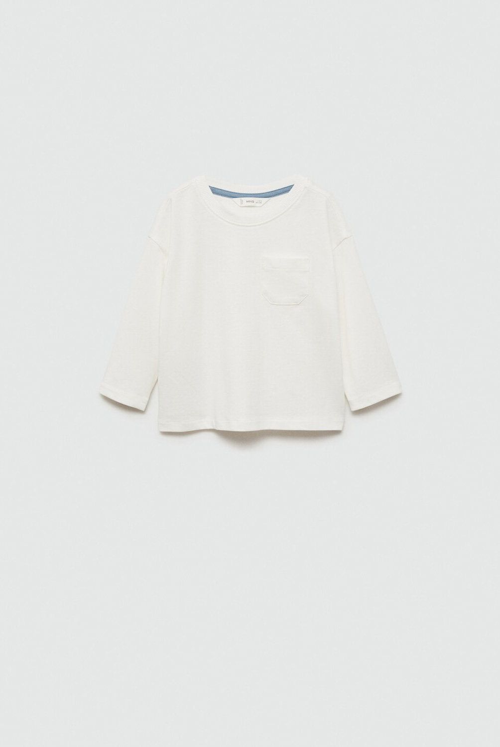 MANGO KIDS - Polera Algodón Manga Larga Bebé Niño Mango Kids