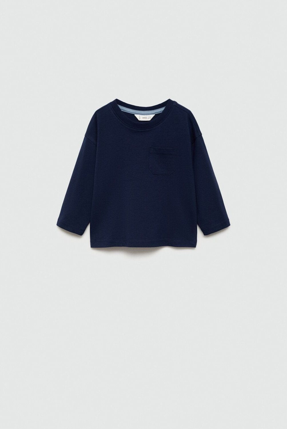 MANGO KIDS - Polera Algodón Manga Larga Bebé Niño Mango Kids